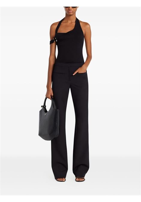 asymmetrical buckle tank top woman black COURRÈGES | 325JDE143JS01949999