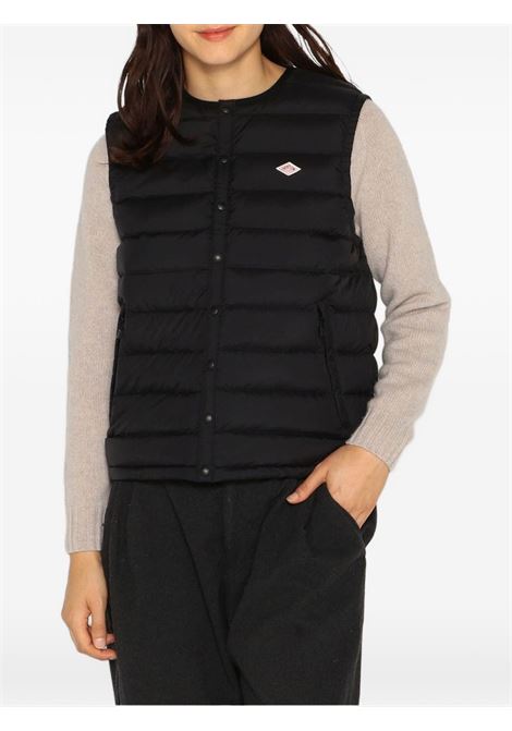 inner down crewneck vest woman black DANTON | DT-A0002BLACK