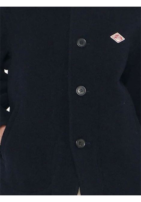 round collar jacket woman navy DANTON | DT-A0010NAVY
