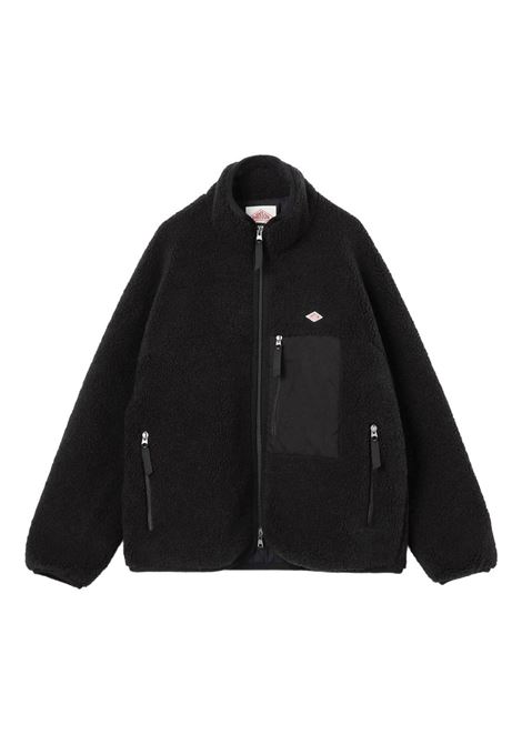 insulation light boa stand collar jacket woman black DANTON | DT-A0194BLACK