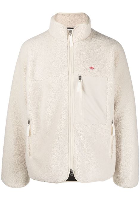 insulation light boa stand collar jacket man white oyster DANTON | DT-A0195OYSTER