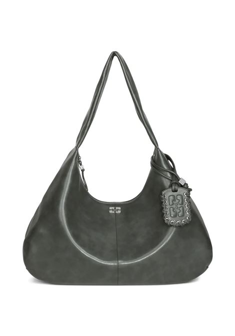 borsa ganni xxl hobo donna grigia GANNI | A6802067