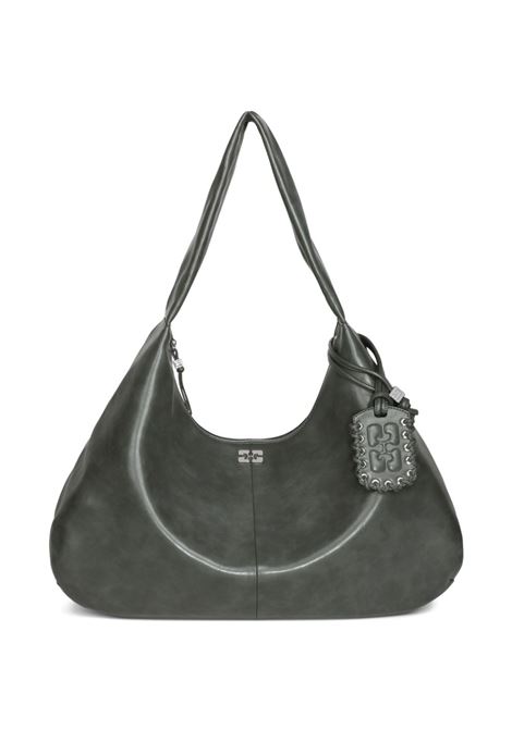 borsa ganni xxl hobo donna grigia GANNI | A6802067