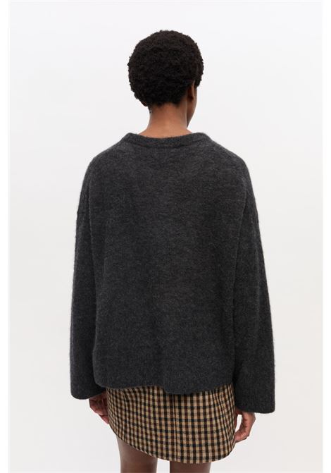 banana graphic sweater donna grey GANNI | K2516252