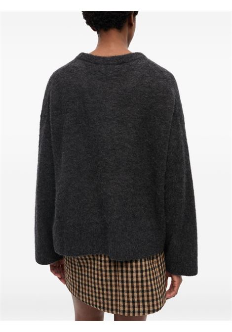 banana graphic sweater donna grey GANNI | K2516252