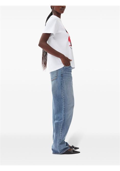 t-shirt cherry donna bianca GANNI | T4004151