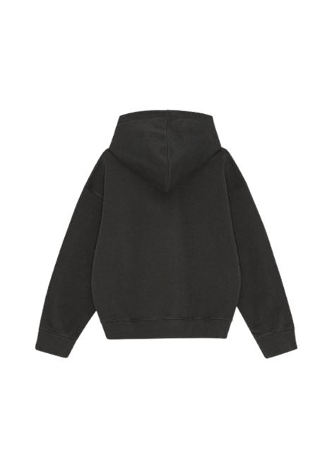 animal print hoodie woman black GANNI | T4270252