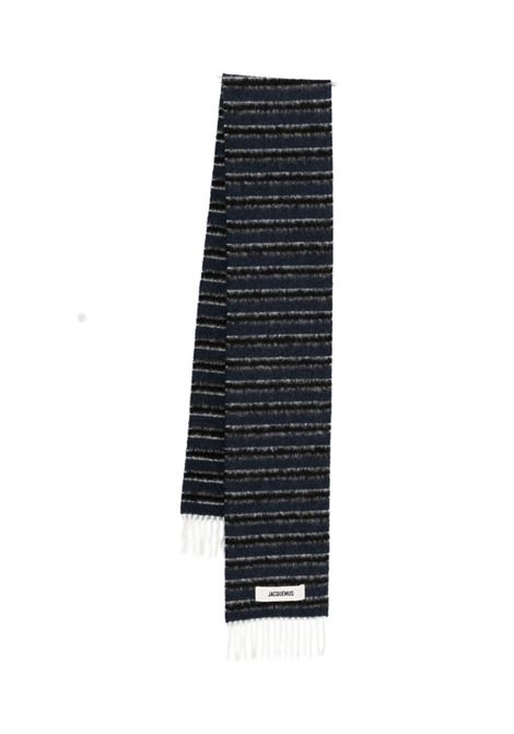 l'echarpe rayures scarf unisex blue and grey JACQUEMUS | ACU00774AK002893ER
