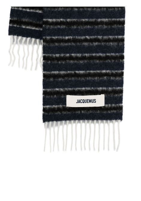 l'echarpe rayures scarf unisex blue and grey JACQUEMUS | ACU00774AK002893ER