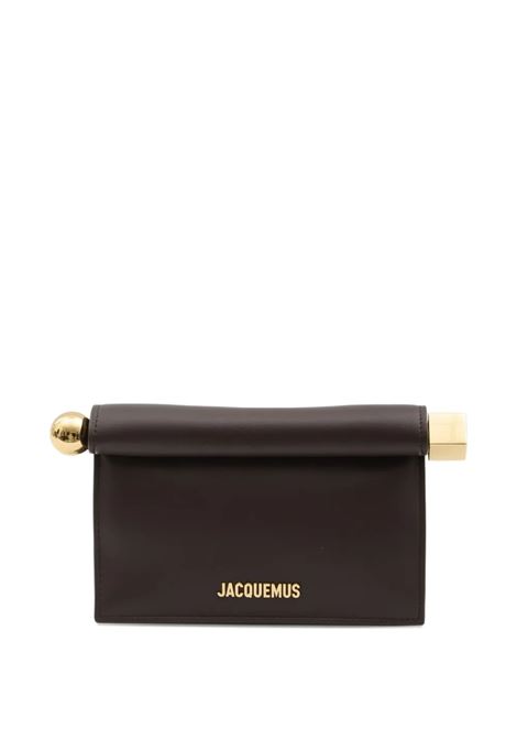le petit pochette rond carrè bag woman brown JACQUEMUS | BAW00392AC27L14890