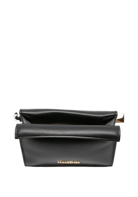 le petit pochette rond carrè bag woman black JACQUEMUS | BAW00392AC27L14990