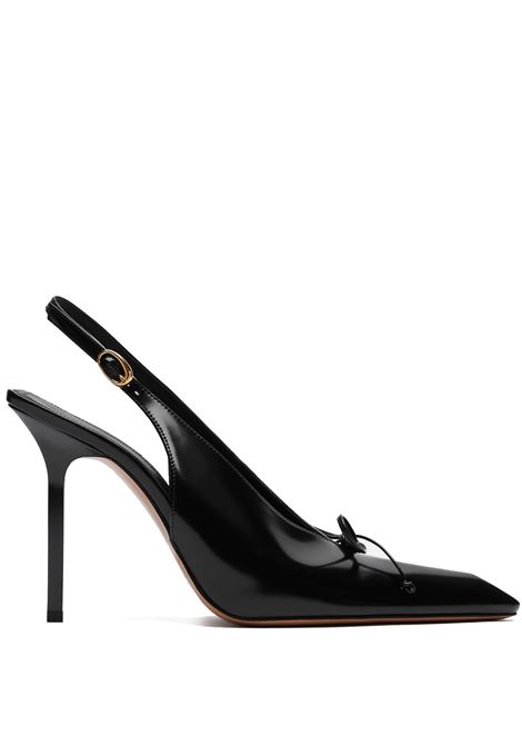 sandali con tacco le slingback cubisto donna neri JACQUEMUS | FOW00137AC18A03990