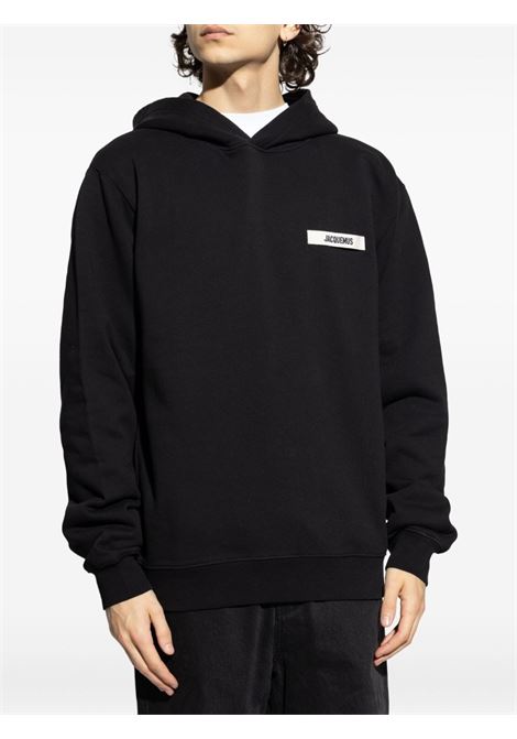 le hoodie gros grain man black JACQUEMUS | HOM00247AJ00126990