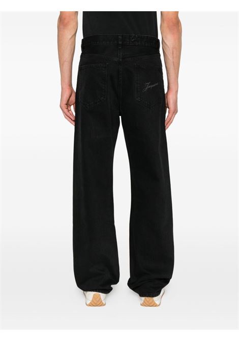 le de-nimes droit jeans man black JACQUEMUS | PAM00028AD00039990