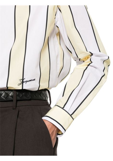 camicia simon uomo bianca e chiara JACQUEMUS | SHM00001DW004842BM