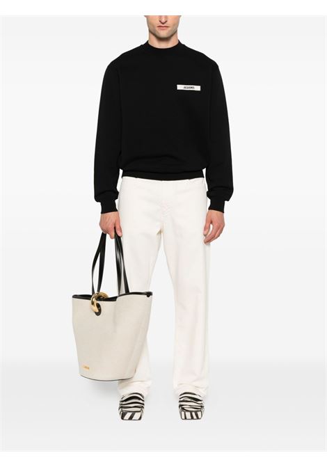 felpa le sweatshirt gros grain uomo nera JACQUEMUS | SSM00206AJ00126990