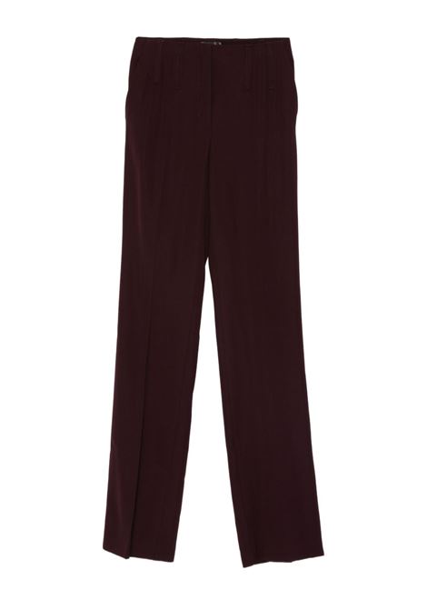 pantaloni straight boned donna borgogna MUGLER | 25F1PA05181963402