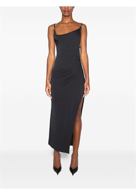 asymmetric long dress woman black MUGLER | 25F3RO169860111999