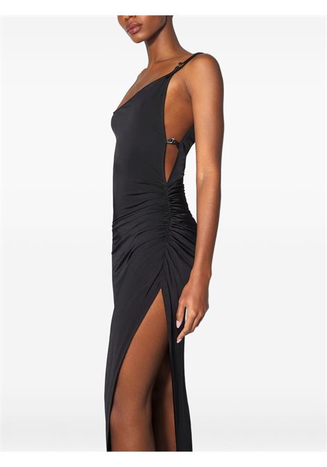 asymmetric long dress woman black MUGLER | 25F3RO169860111999