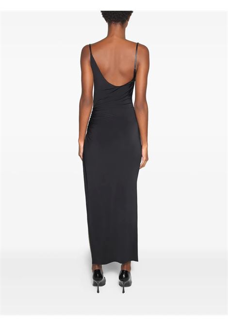 abito lungo asymmetric donna nero MUGLER | 25F3RO169860111999