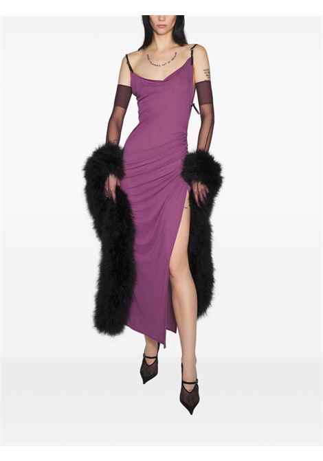 asymmetric long dress woman rosa MUGLER | 25F3RO169860113527