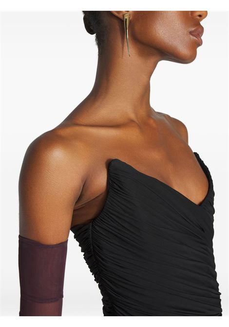 draped mini dress woman black MUGLER | 25F3RO176460111999