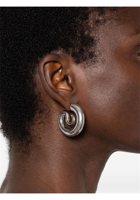 orecchini serpent hoops small unisex argento PANCONESI | CAO-EA915-PSILVER