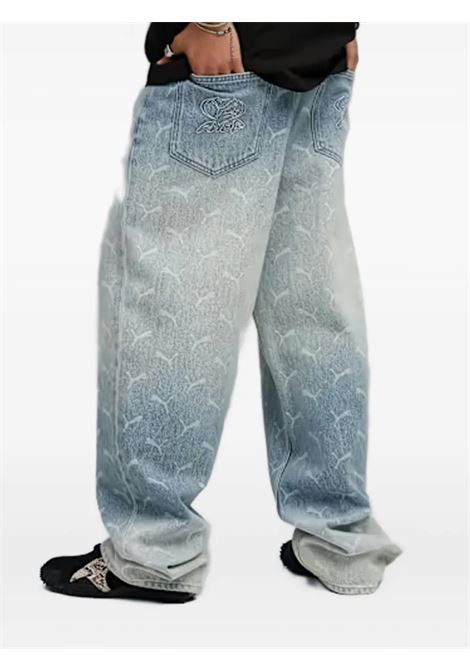 laser monogram denim jeans man blue PUMA | 63342801