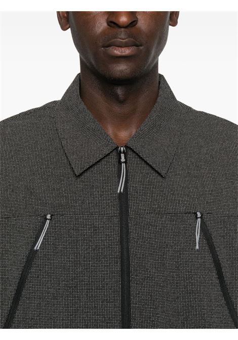 lamon reinforced technical zip up shirt man black ROA | RBMW0517FA344BLK0001