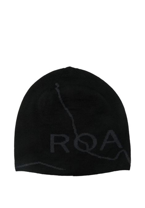 logo wool beanie man black ROA | RBUW288YA12BLK0001