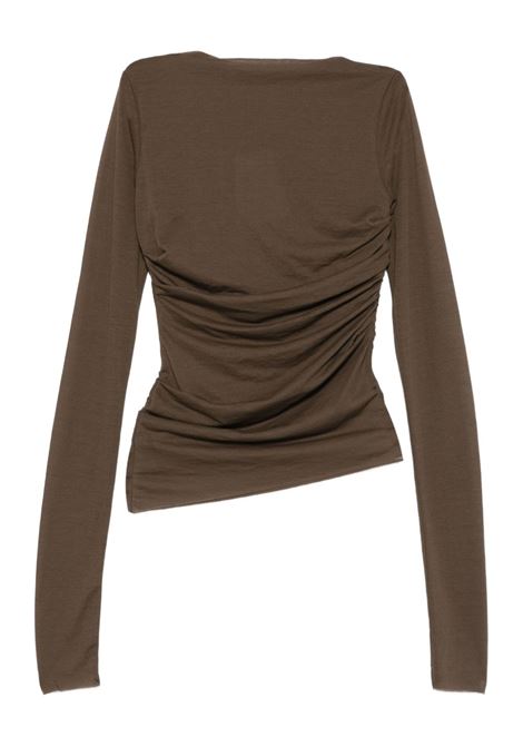 t-shirt gaia donna marrone khaki SOEUR | TSH0135GAIAMAR7025W