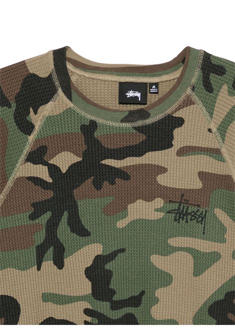 maglia raglan thermal basic uomo camo STÜSSY | 11403560423