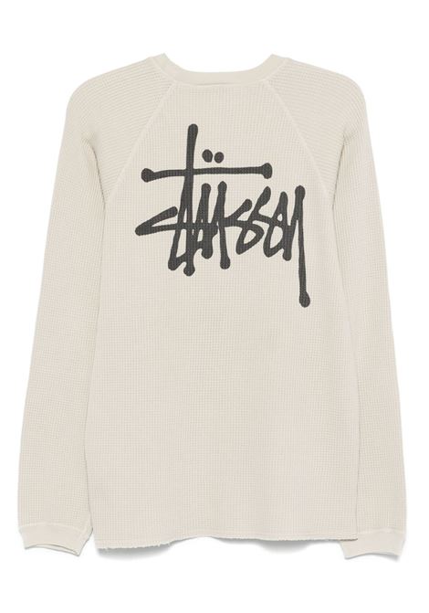 maglia raglan thermal basic uomo bone STÜSSY | 11403561207