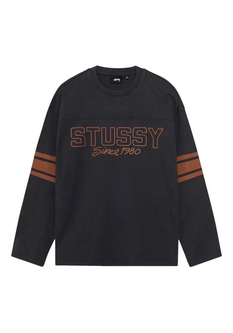 maglia football crew uomo nera STÜSSY | 11403730001