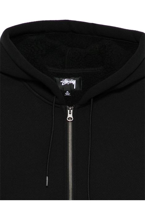 waxed cotton work jacket man black STÜSSY | 1158590001