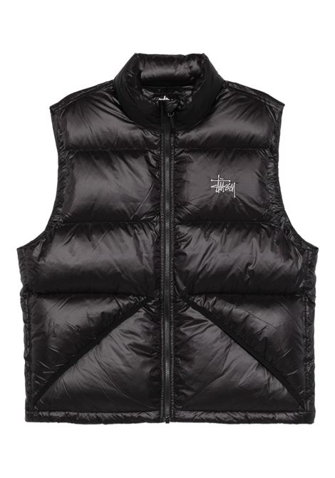 gilet imbottito micro ripstop uomo nero STÜSSY | 1158950001