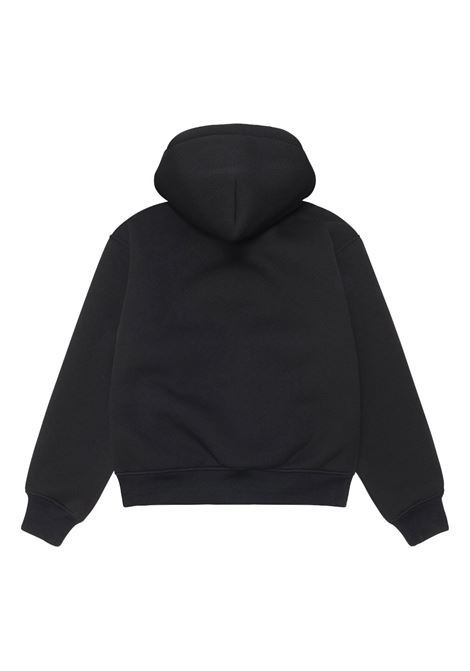 bonded sherpa lined hood man black STÜSSY | 1185850001