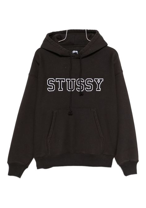 felt applique hood man black STÜSSY | 1185910001