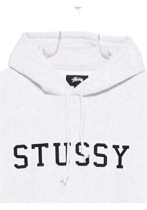 felpa felt applique hood uomo grigia STÜSSY | 1185910062