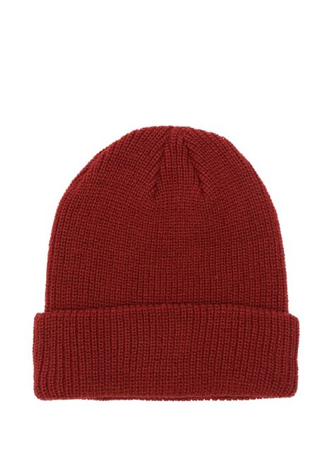 cappello basic cuff beanie uomo rosso scuro STÜSSY | 13210190613