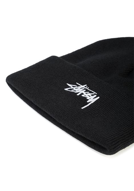 cappello stock cuff beanie uomo nero STÜSSY | 13210200001