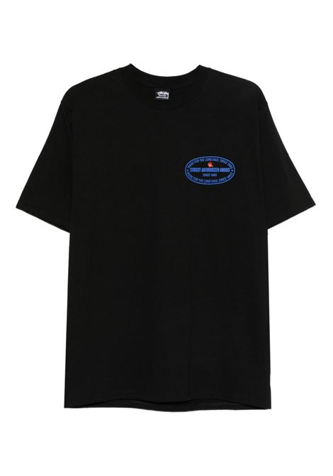 t-shirt authorized tee uomo nera STÜSSY | 19051220001