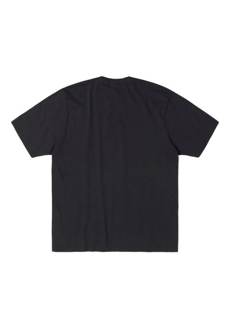 t-shirt authentic gear pigment dyed uomo nera STÜSSY | 19051240090