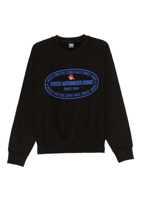 felpa authorized crew uomo nera STÜSSY | 19151220001