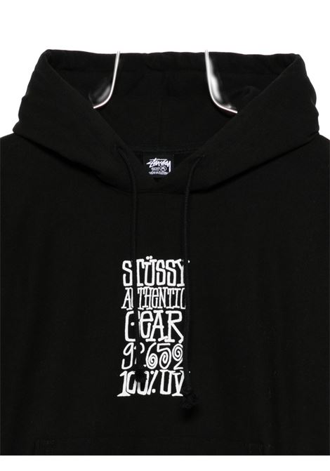 felpa authentic gear hood uomo nera STÜSSY | 19251240001