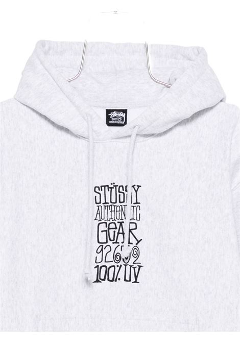 felpa authentic gear hood uomo grigia STÜSSY | 19251240062