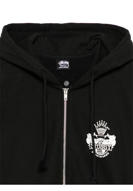 built to last zip hood uomo nera STÜSSY | 19751250001