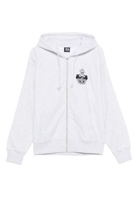 built to last zip hood uomo grigia STÜSSY | 19751250062