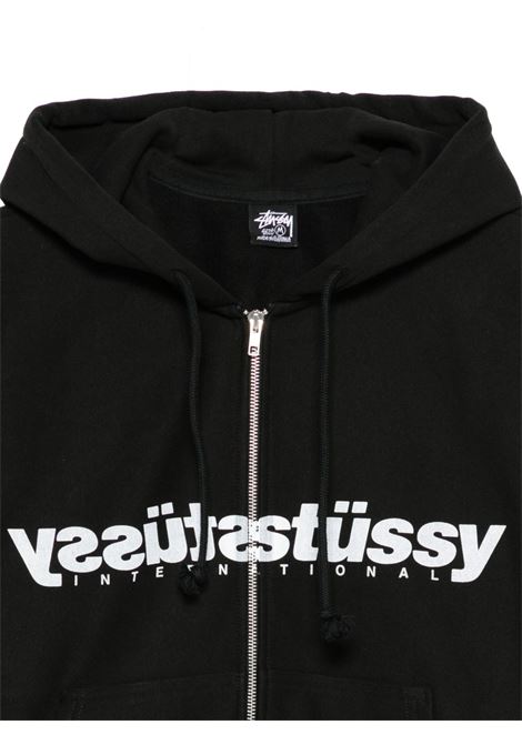mirror zip hoodieman black STÜSSY | 19751270001