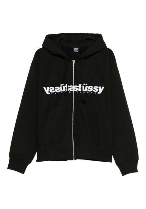 mirror zip hoodieman black STÜSSY | 19751270001